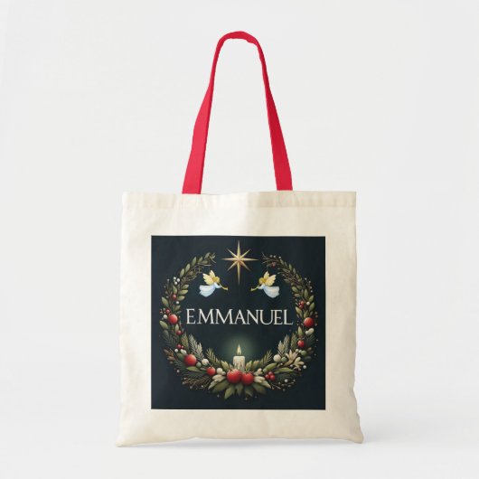Tote Bag Emmanuel Christmas angels (Devant)