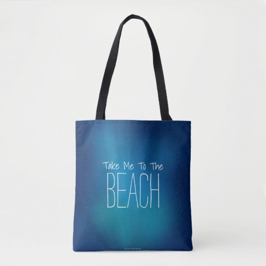 Tote Bag Emmène-Moi À La Plage Sous L'Eau (Devant)