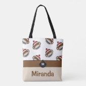 Tote Bag Emoji, singe de gros sourire personnalisé (Dos)