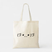 Tote Bag Emoticon (づ ◕ ‿ ‿ ◕) づ Kaomoji Japonais (Dos)
