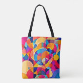 Tote Bag Émotion de couleur géométrique (Dos)