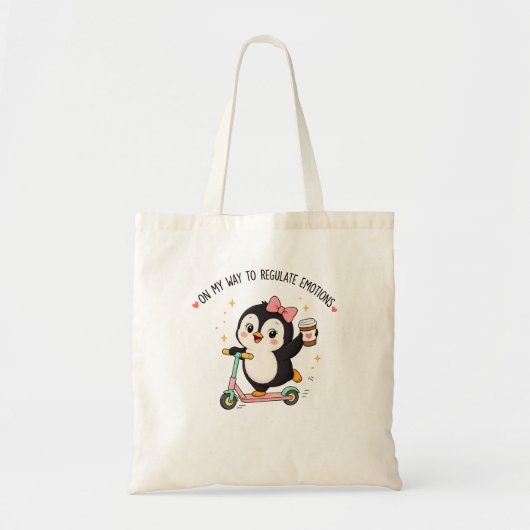 Tote Bag Émotions, Idiot, Cadeau de Conseiller (Devant)