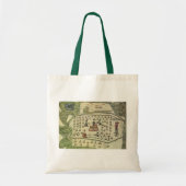 Tote Bag Empire aztèque de Montezuma, carte du monde antiqu (Devant)