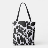 Tote Bag Empreinte Abstraite de chien (Dos)