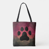 Tote Bag Empreinte animale, patte chat/chien (Dos)