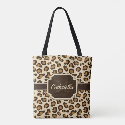 Tote Bag Empreinte de léopard (Dos)