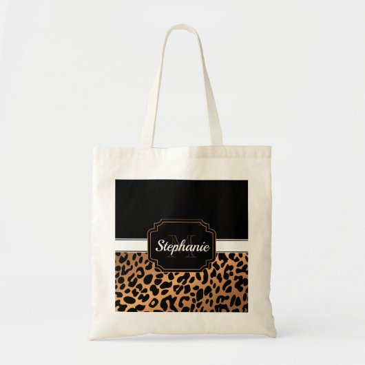 Tote Bag Empreinte de léopard (Devant)