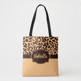 Tote Bag Empreinte de léopard