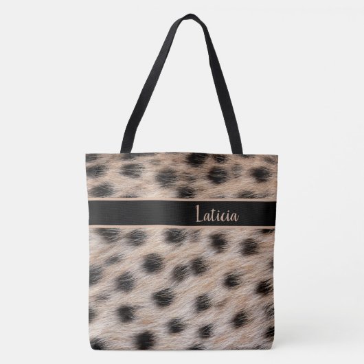 Tote Bag Empreinte de léopard (Devant)