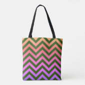 Tote Bag Empreinte de léopard Arc-en-ciel Monogram Chevron (Dos)