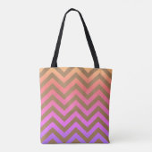 Tote Bag Empreinte de léopard Arc-en-ciel Monogram Chevron  (Dos)
