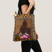 TOTE BAG EMPREINTE DE LÉOPARD BOHO BARREL RACER BARREL (De près)