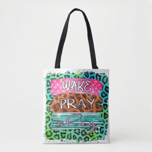 Tote Bag Empreinte de léopard de lecture de réveil  (Devant)