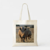 Tote Bag Empreinte de léopard "I Love Shopping" (Dos)