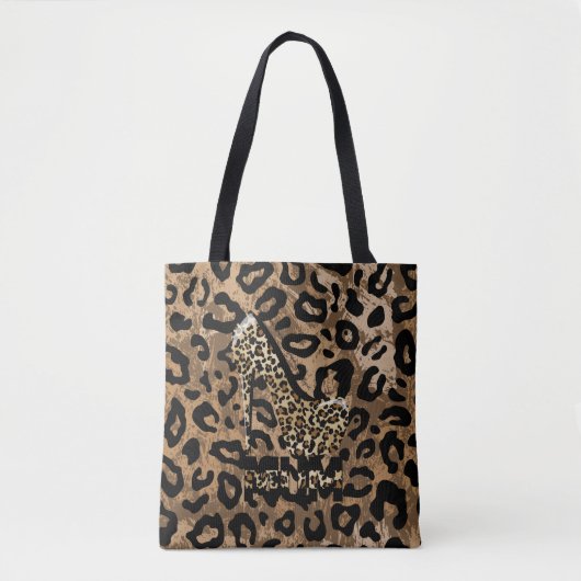Tote Bag empreinte de léopard MOM Fashion Fourre-tout (Devant)