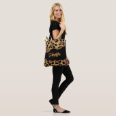 Tote Bag Empreinte de léopard Monogramme mignon (Sur le modèle)