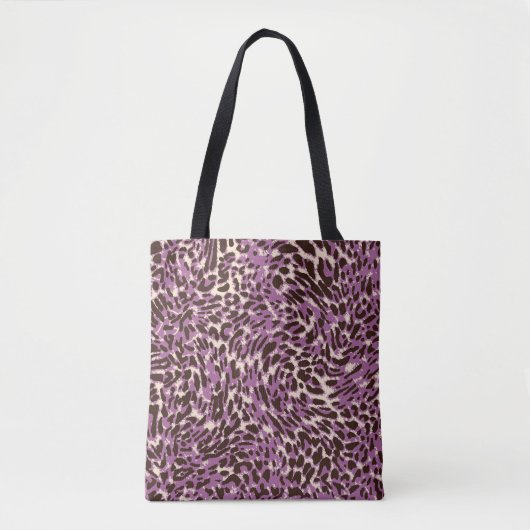 Tote Bag Empreinte de léopard, Motif animal classique. (Devant)