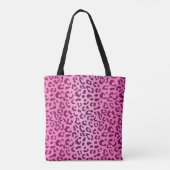 Tote Bag Empreinte de léopard rose élégant (Dos)
