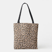 Tote Bag Empreinte de léopard, Spots de léopard, Leopard Br (Dos)