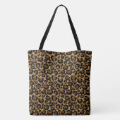 Tote Bag empreinte de léopard tendance et design avec parti (Dos)