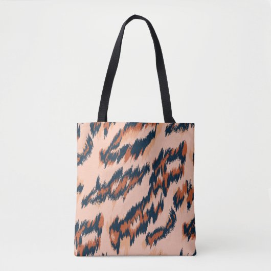 Tote Bag Empreinte de léopard : Textile Design sans joint. (Devant)