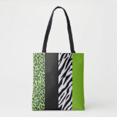 Tote Bag Empreinte de léopard, Zebra Print, Poster de anima (Devant)