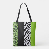 Tote Bag Empreinte de léopard, Zebra Print, Poster de anima (Dos)