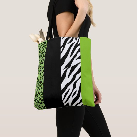 Tote Bag Empreinte de léopard, Zebra Print, Poster de anima (De près)