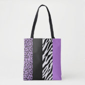 Tote Bag Empreinte de léopard, Zebra Print, Poster de anima (Devant)