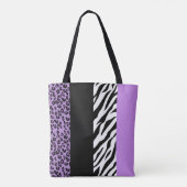 Tote Bag Empreinte de léopard, Zebra Print, Poster de anima (Dos)