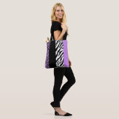 Tote Bag Empreinte de léopard, Zebra Print, Poster de anima (Sur le modèle)