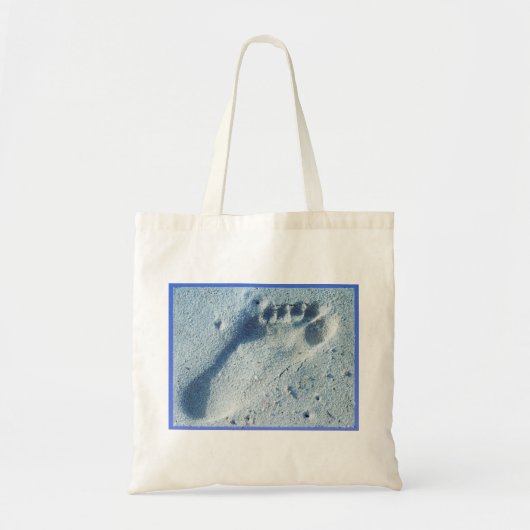 Tote Bag Empreinte de pas dans le sable (Devant)