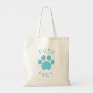 Tote Bag Empreinte de patte Cat Perfect Blue Purr