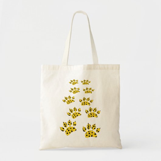 Tote Bag Empreinte de patte Cheetah (Devant)