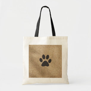 Tote Bag Empreinte de patte dans le sable