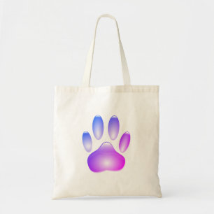 Tote Bag Empreinte de patte de chien en verre coloré