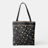Tote Bag Empreinte de patte de chien et chat personnalisé (Dos)