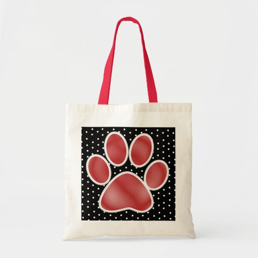 Tote Bag Empreinte de patte Fourre-tout... : ) SRF (Devant)