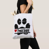 Tote Bag Empreinte de patte français espagnol chien (De près)