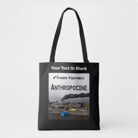 Tote Bag Empreintes Carbone - Anthropocène (Devant)