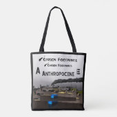 Tote Bag Empreintes Carbone - Anthropocène (Dos)