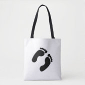Tote Bag Empreintes de pas (Devant)