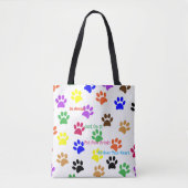 Tote Bag Empreintes de pattes (Devant)