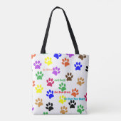 Tote Bag Empreintes de pattes (Dos)