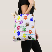 Tote Bag Empreintes de pattes (De près)