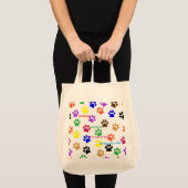 Tote Bag Empreintes de pattes (Devant (produit))