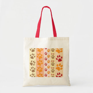 Tote Bag Empreintes de pattes Amoureux de les chiens mignon