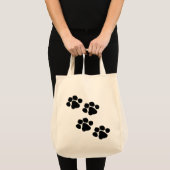 Tote Bag Empreintes de pattes animaux (Devant (produit))