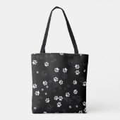Tote Bag Empreintes de pattes animaux de compagnie mignons (Dos)