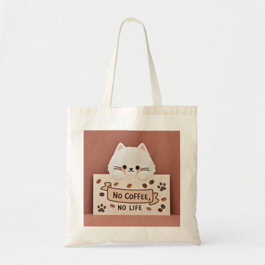 Tote Bag Empreintes de pattes de chat minuscules mignons et (Devant)